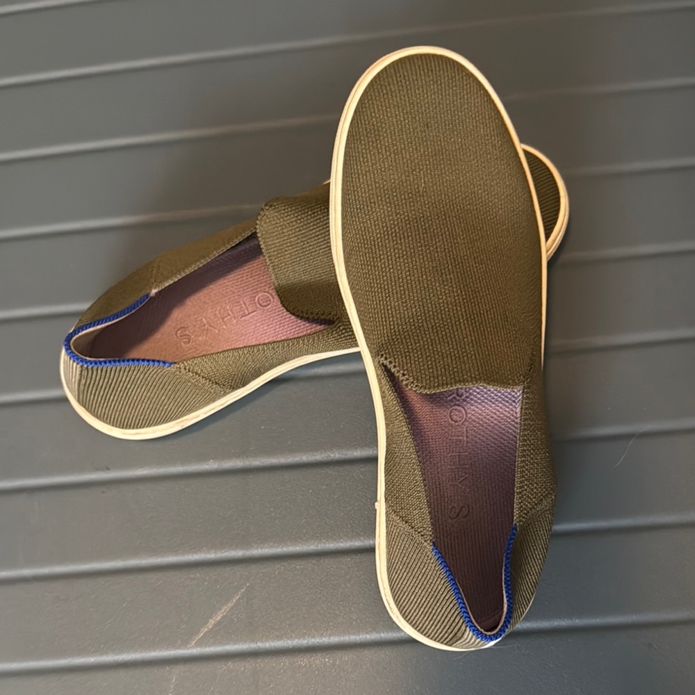 Olive Green Slip-On Canvas Rothy’s